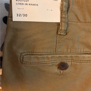 American Eagle Outfitters Men's Bootcut Khakis - Olive
